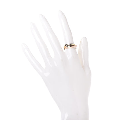 Cartier 18K Pink Yellow White Gold Classic Trinity Ring 51 5.75 2 of 5