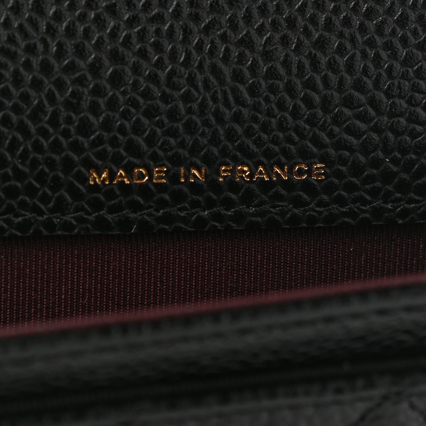 Caviar Quilted Flap Card Holder Wallet Black