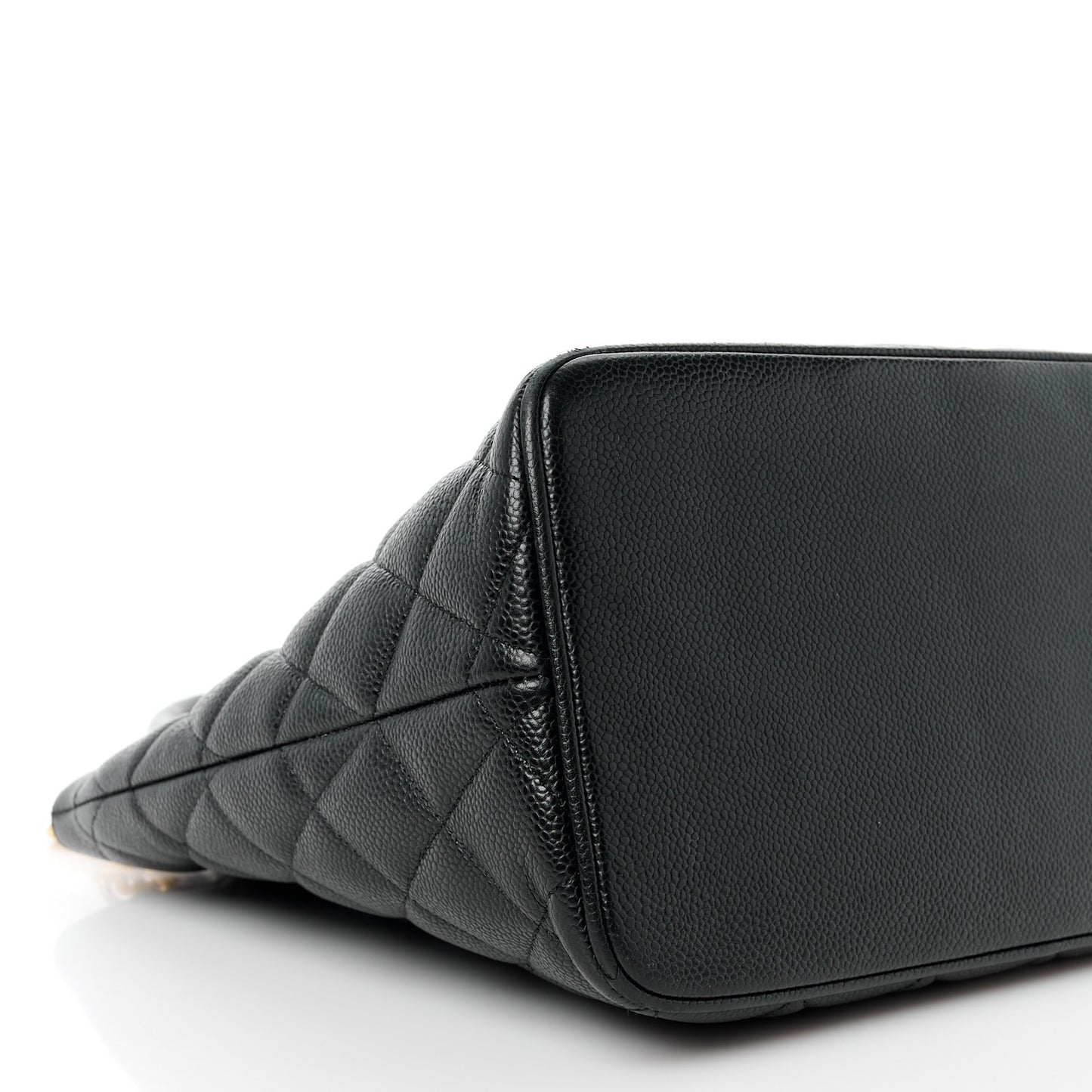 Caviar Quilted Medallion Tote Black