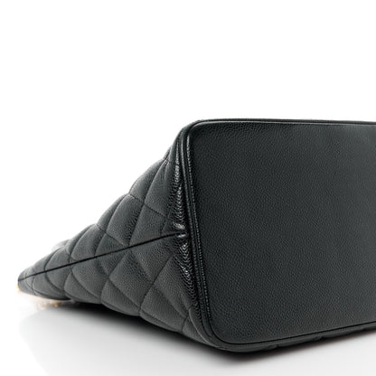 Chanel Caviar Quilted Medallion Tote Black 10 of 11
