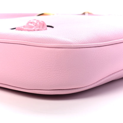 Versace Calfskin La Medusa Small Hobo Crossbody Pink 8 of 8
