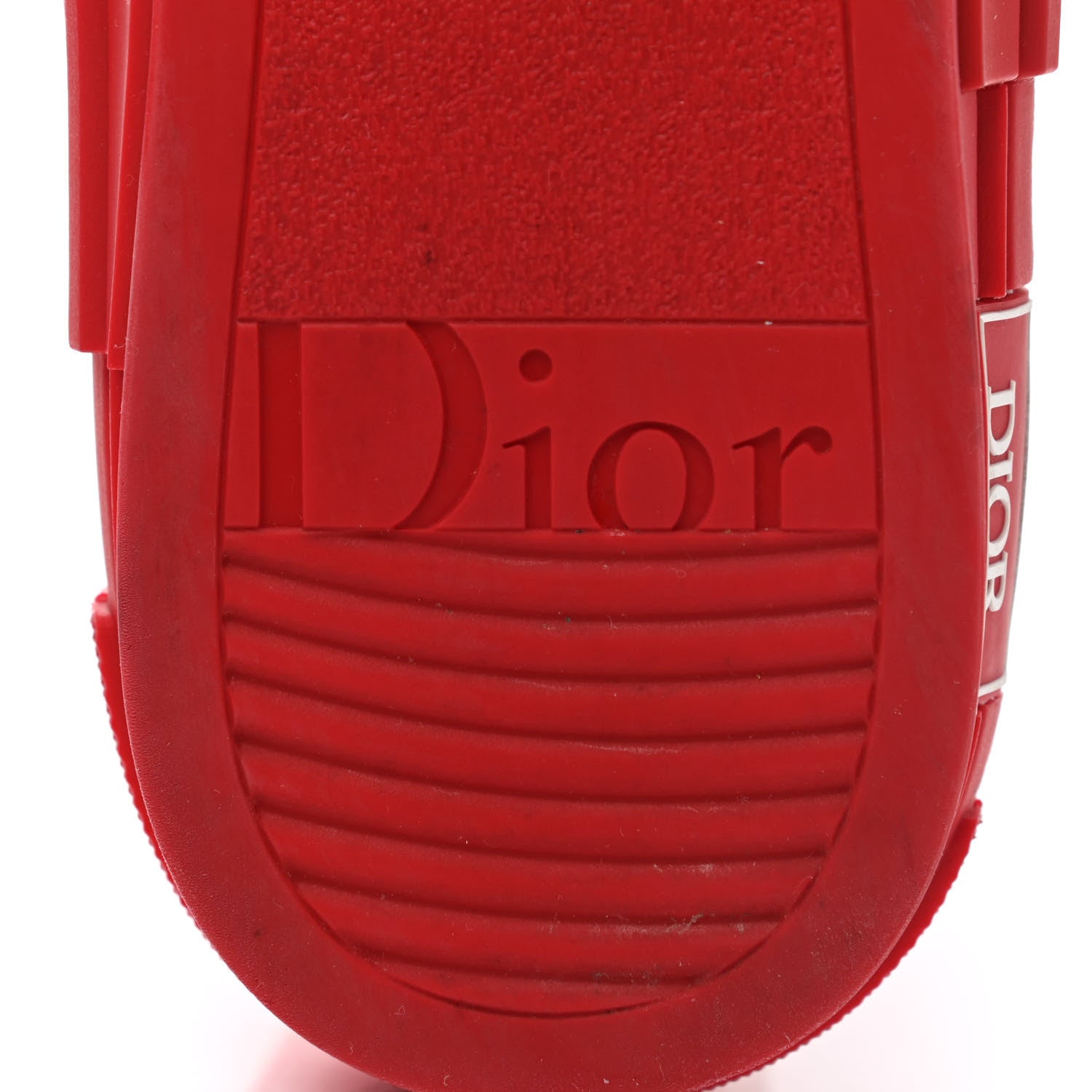 Christian Dior Technical Canvas Oblique Mens B23 High Top Sneakers 42 Bordeaux Rouge 6 of 9