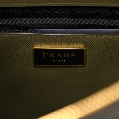 Prada Saffiano Lux Medium Galleria Double Zip Tote Militare 6 of 10
