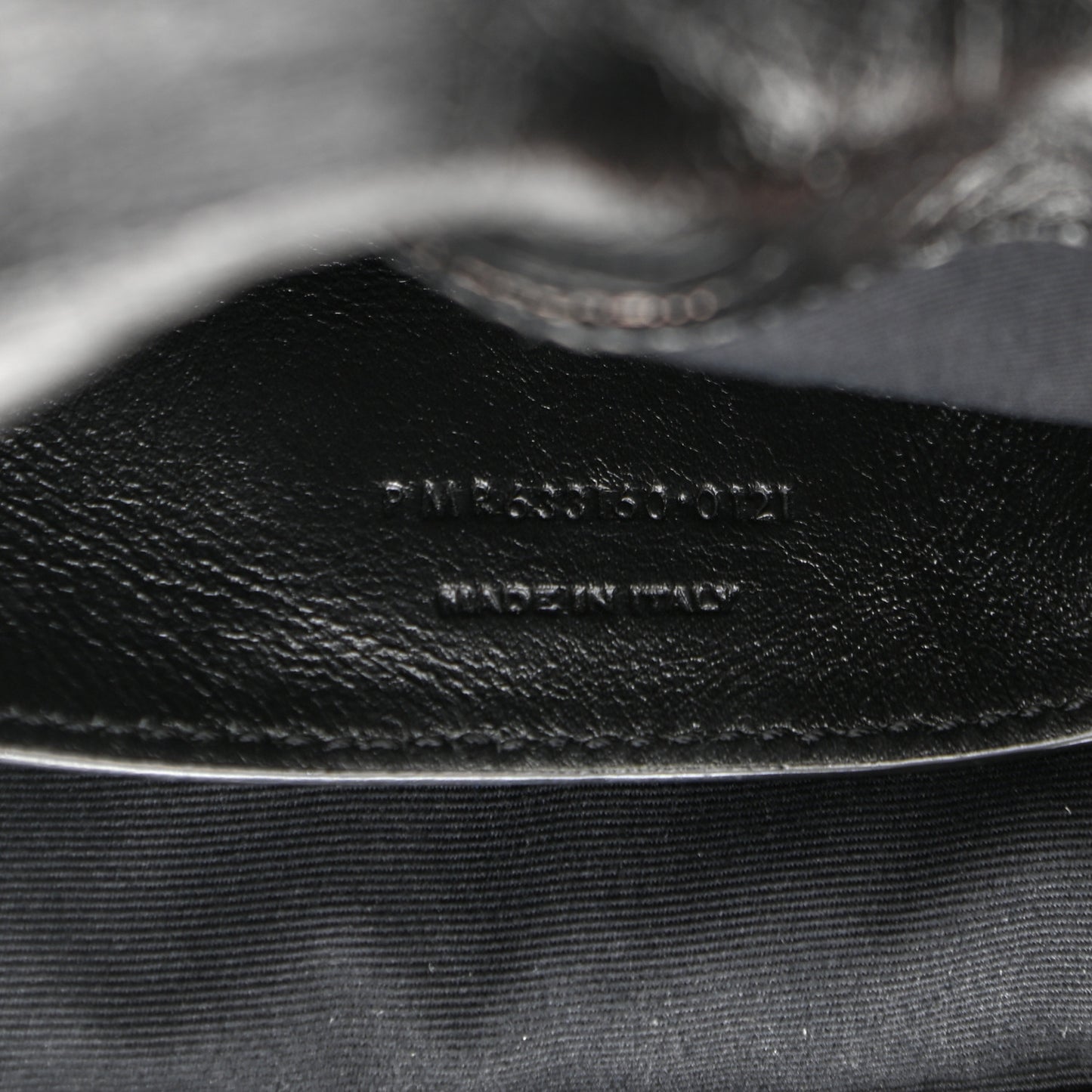 Crinkled Lambskin Matelasse Monogram Baby Niki Chain Satchel Black