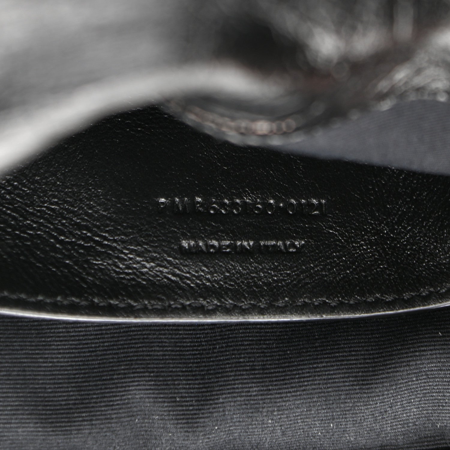 Saint Laurent Crinkled Lambskin Matelasse Monogram Baby Niki Chain Satchel Black 9 of 13