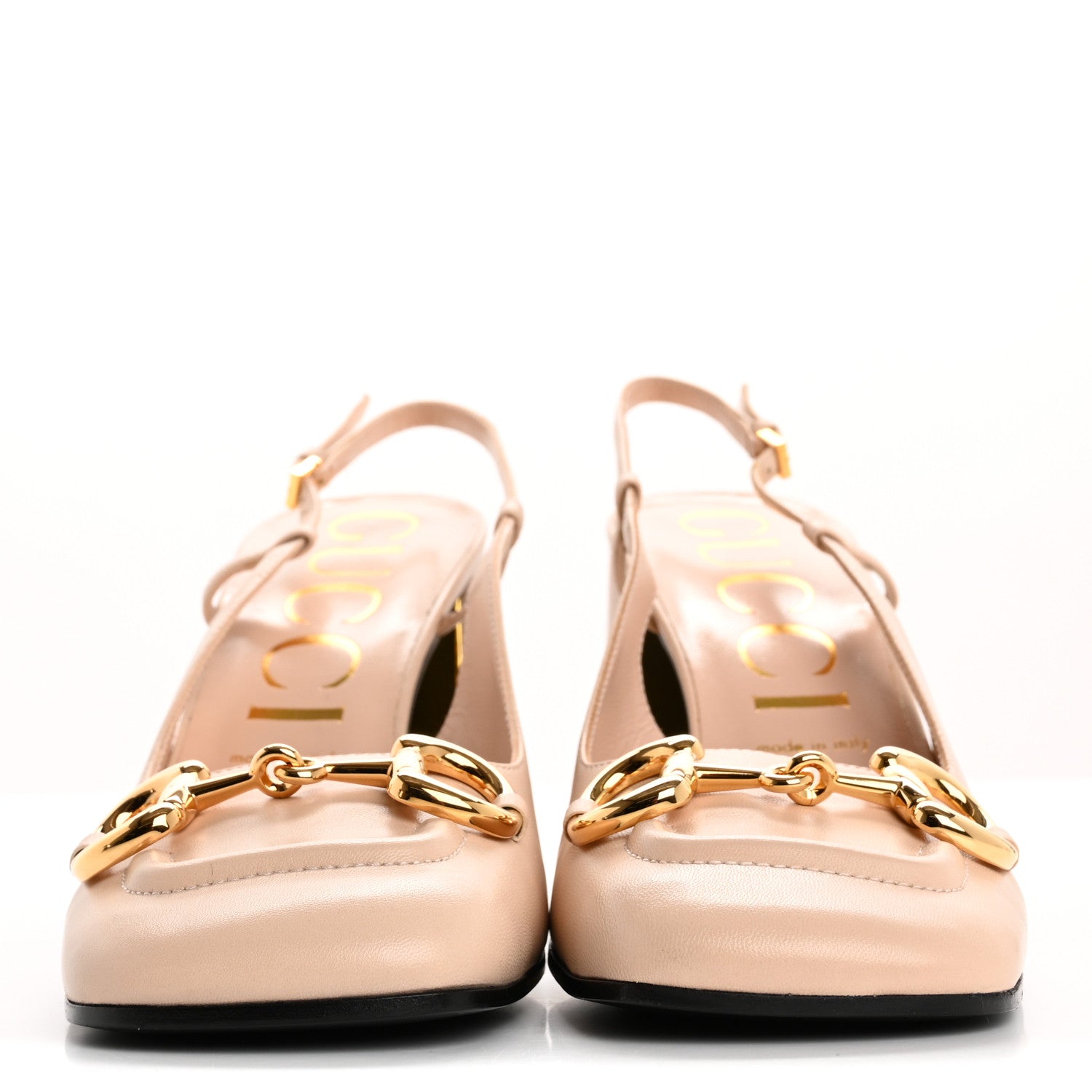 Gucci Malaga Kid Horsebit 75mm Slingback Pumps 40 Skin Rose 3 of 11