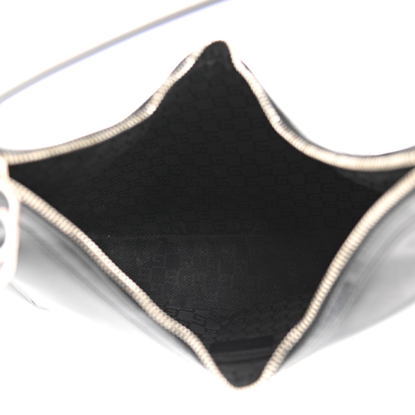 Calfskin Interlocking G Shoulder Bag Black