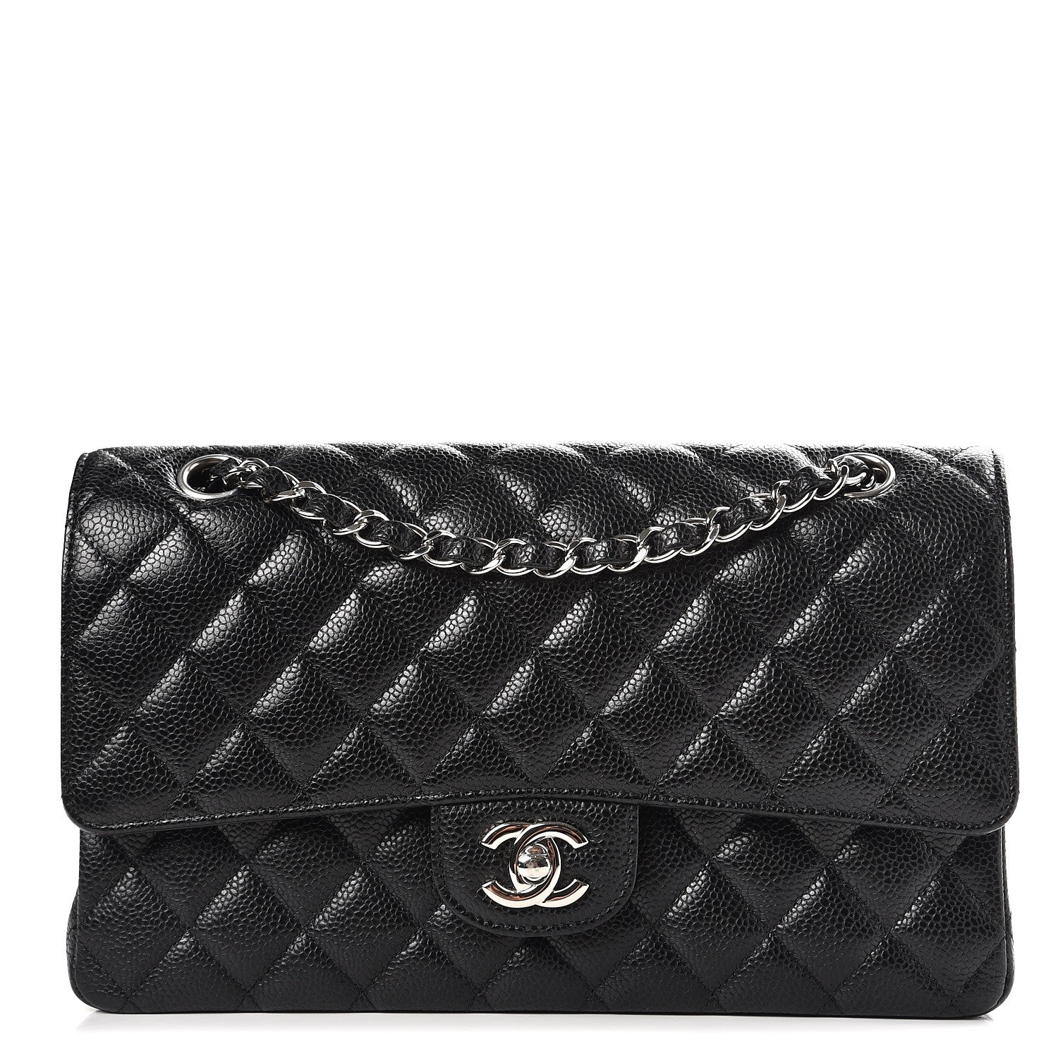 Chanel Caviar Quilted Medium Double Flap Black 1 of 8