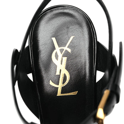 Saint Laurent Patent Tribute 105 Platform Sandals 37 Black 9 of 14