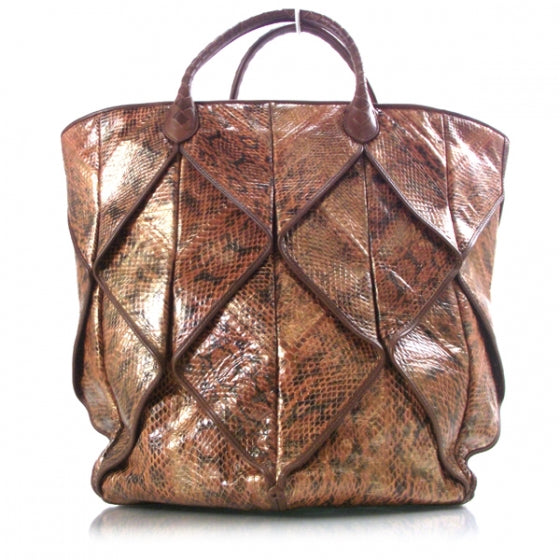 Bottega Veneta Python Origami Tote 1 of 10