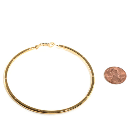 Chanel Large CC Hoop Earrings Gold 3 of 4