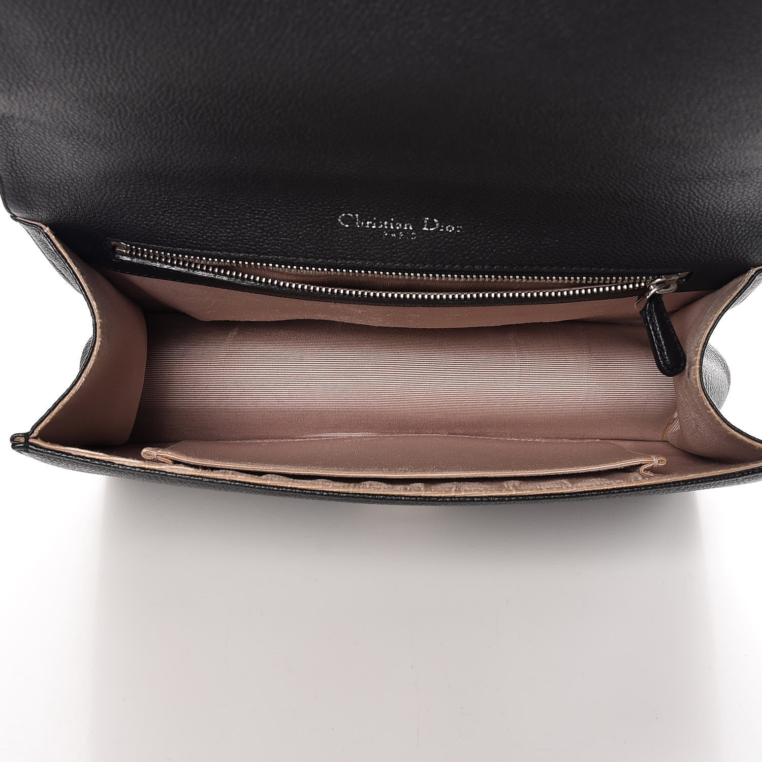 Christian Dior Grained Calfskin Medium Diorama Flap Bag Black 5 of 18