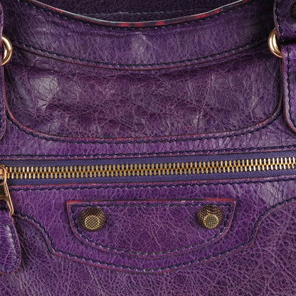 Balenciaga Agneau Giant 12 Rose Gold Hardware City Dark Violet 10 of 12