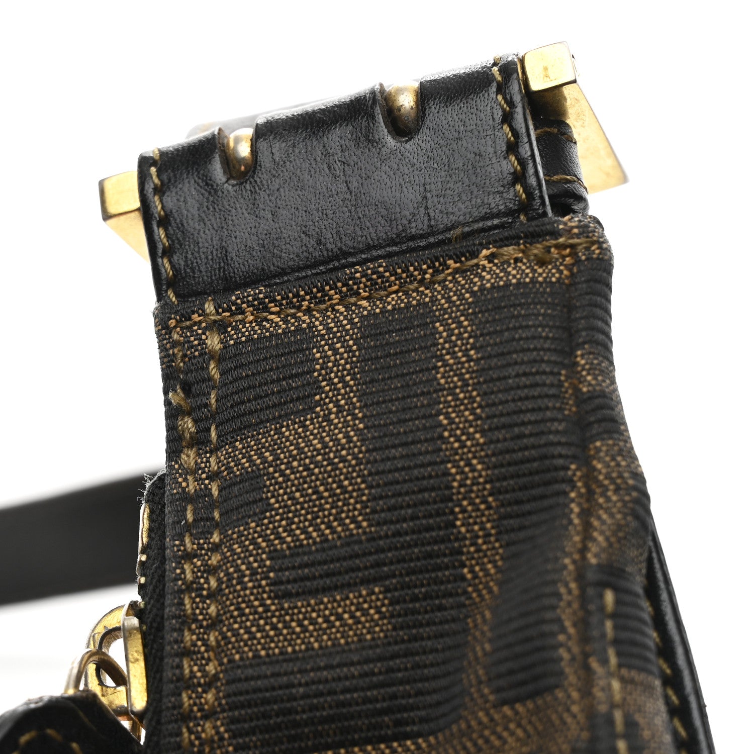 Fendi Zucca Shoulder Bag Tobacco 10 of 11