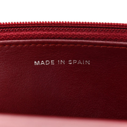 Chanel Patent Quilted Wallet On Chain WOC Red 7 of 14