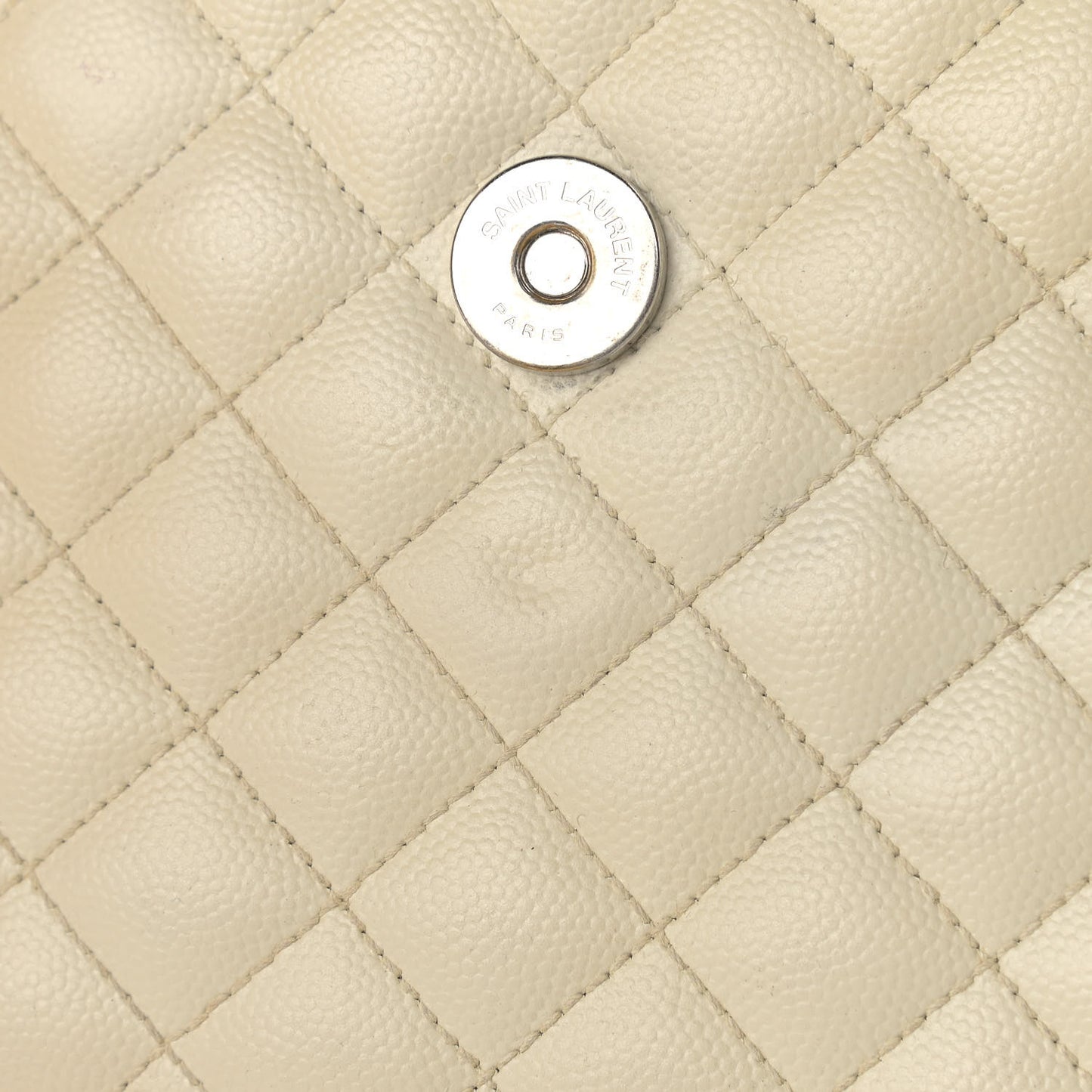 Grain De Poudre Textured Mixed Matelasse Large Triquilt Monogram Satchel Porcellana