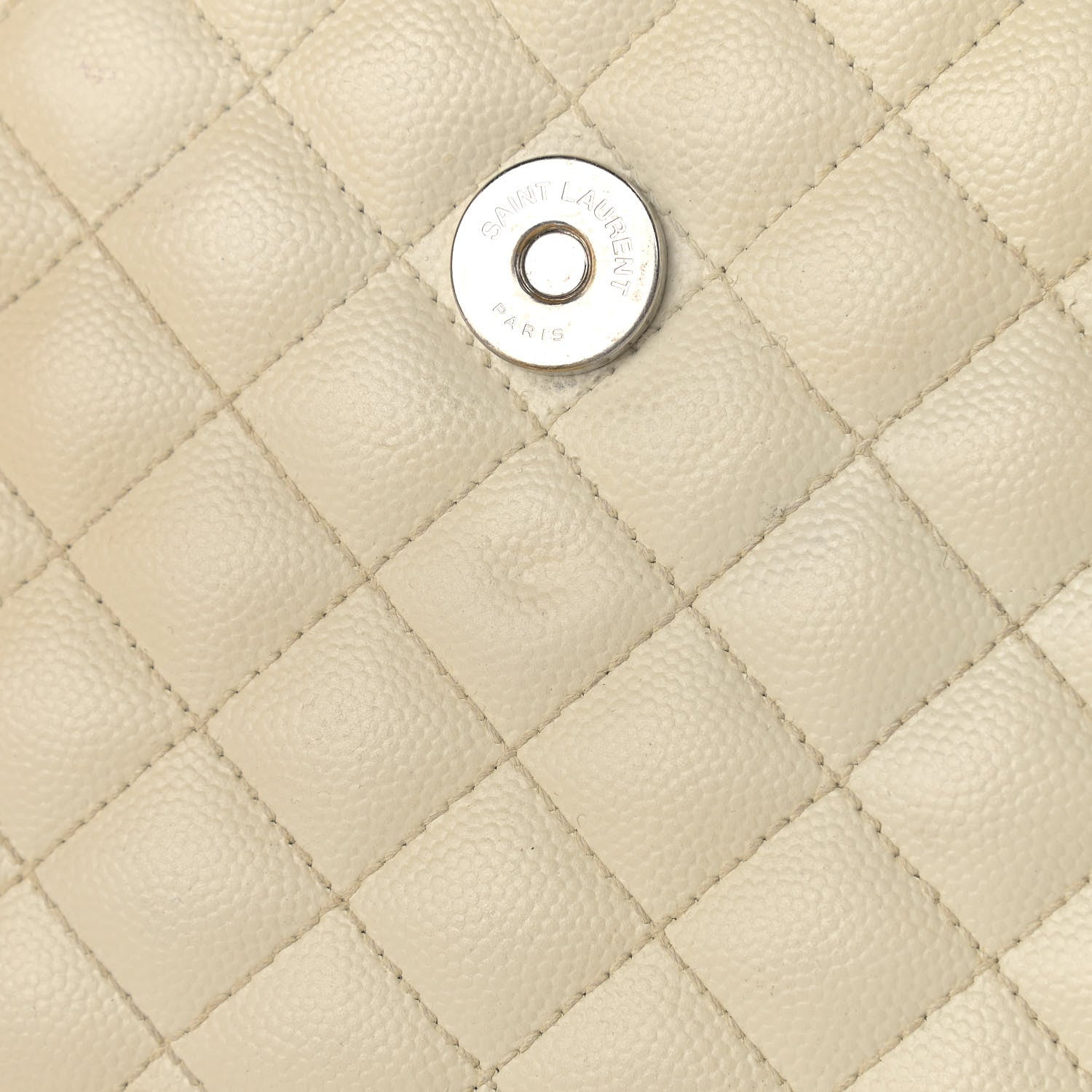 Saint Laurent Grain De Poudre Textured Mixed Matelasse Large Triquilt Monogram Satchel Porcellana 10 of 15