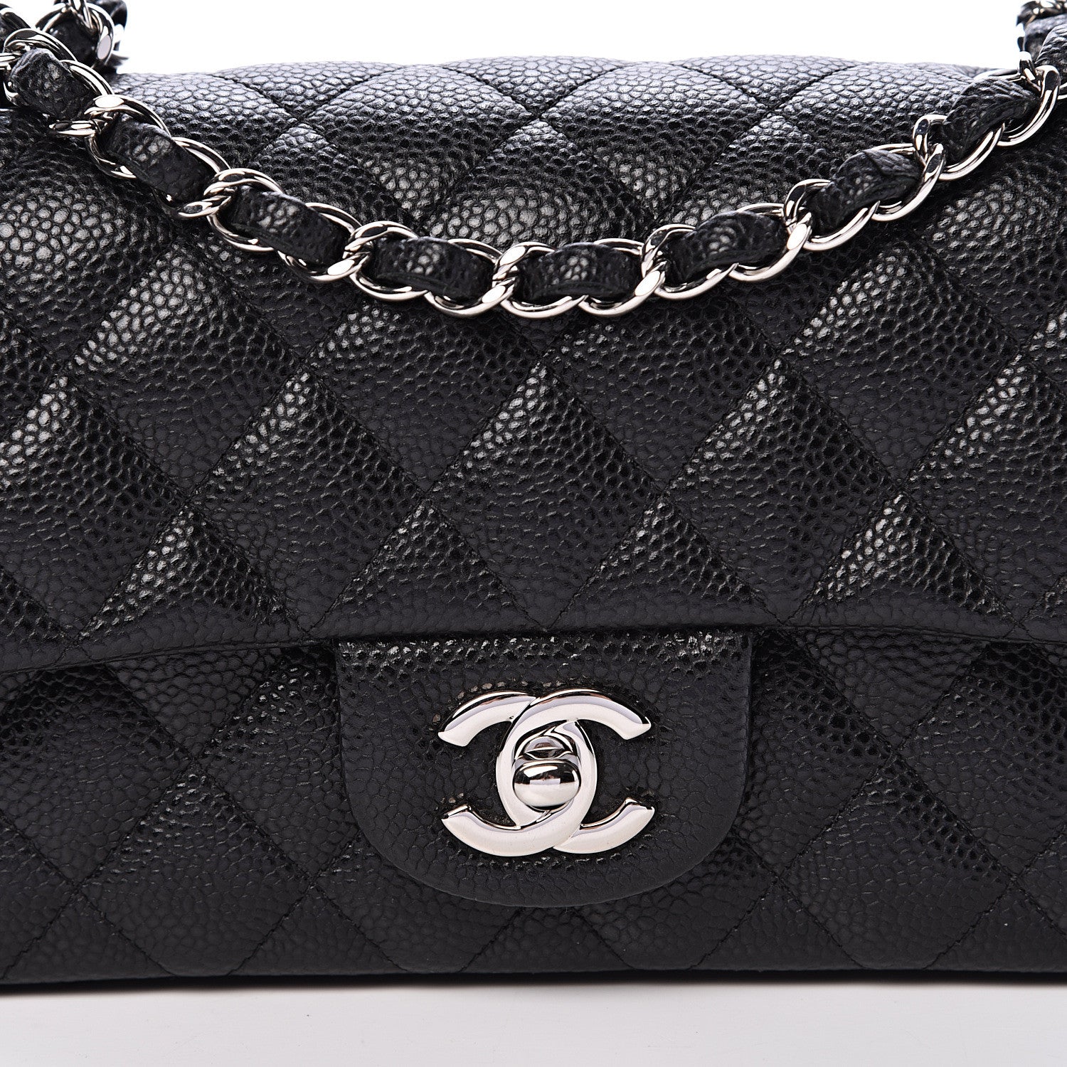 Chanel Caviar Quilted Mini Rectangular Flap Black 7 of 10