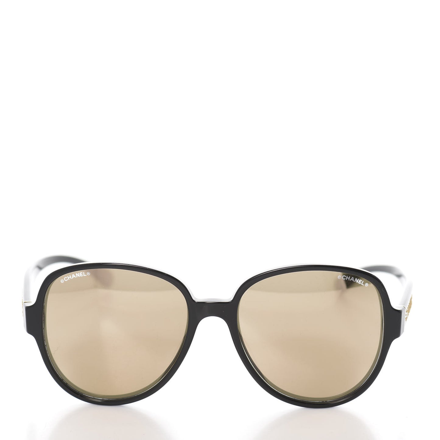 Mirrored Pilot Sunglasses 71310A Black Gold