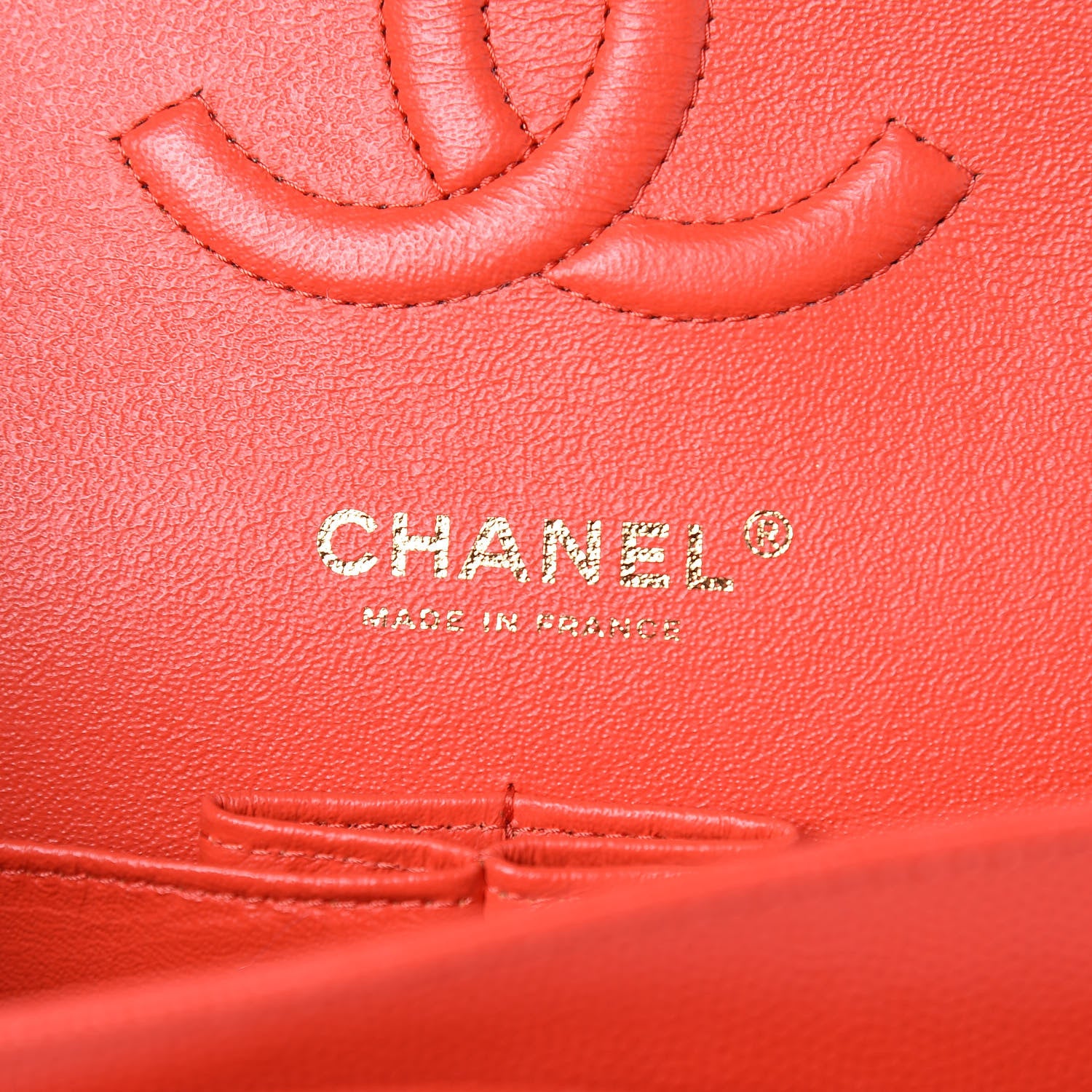 Chanel Caviar Quilted Medium Double Flap Red 6 of 17