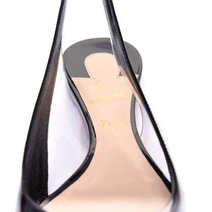 Christian Louboutin Patent PVC V Dec Flat 36.5 Black 8 of 10