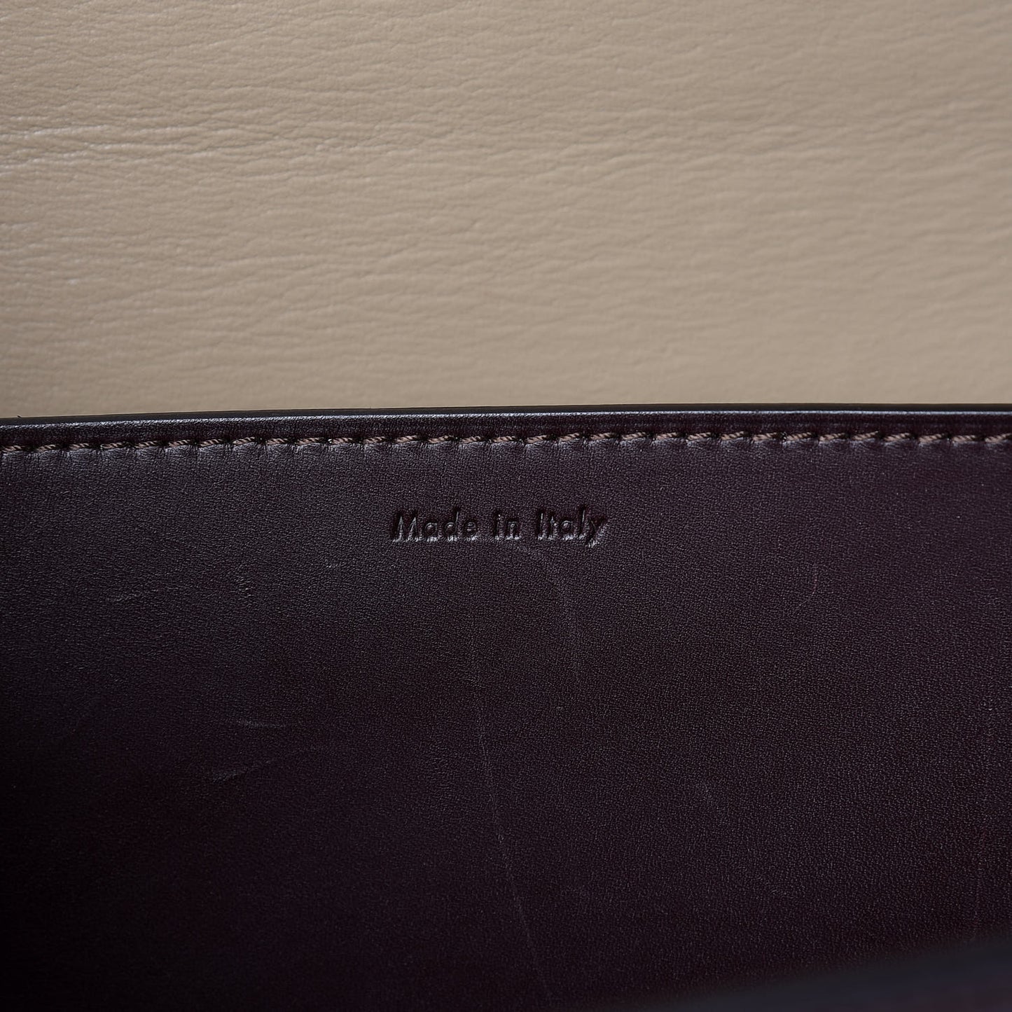 Smooth Calfskin Large Case Chain Flap Burgundy