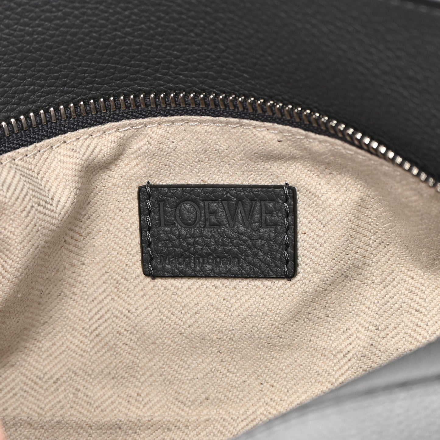 Calfskin Small Puzzle Bag Gunmetal