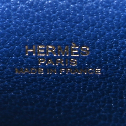 Hermes Tadelakt Chevre Mysore Kelly Quelle Idole Bag Charm Bleu Electrique Feu Jaune De Naples Vert Verone 7 of 9