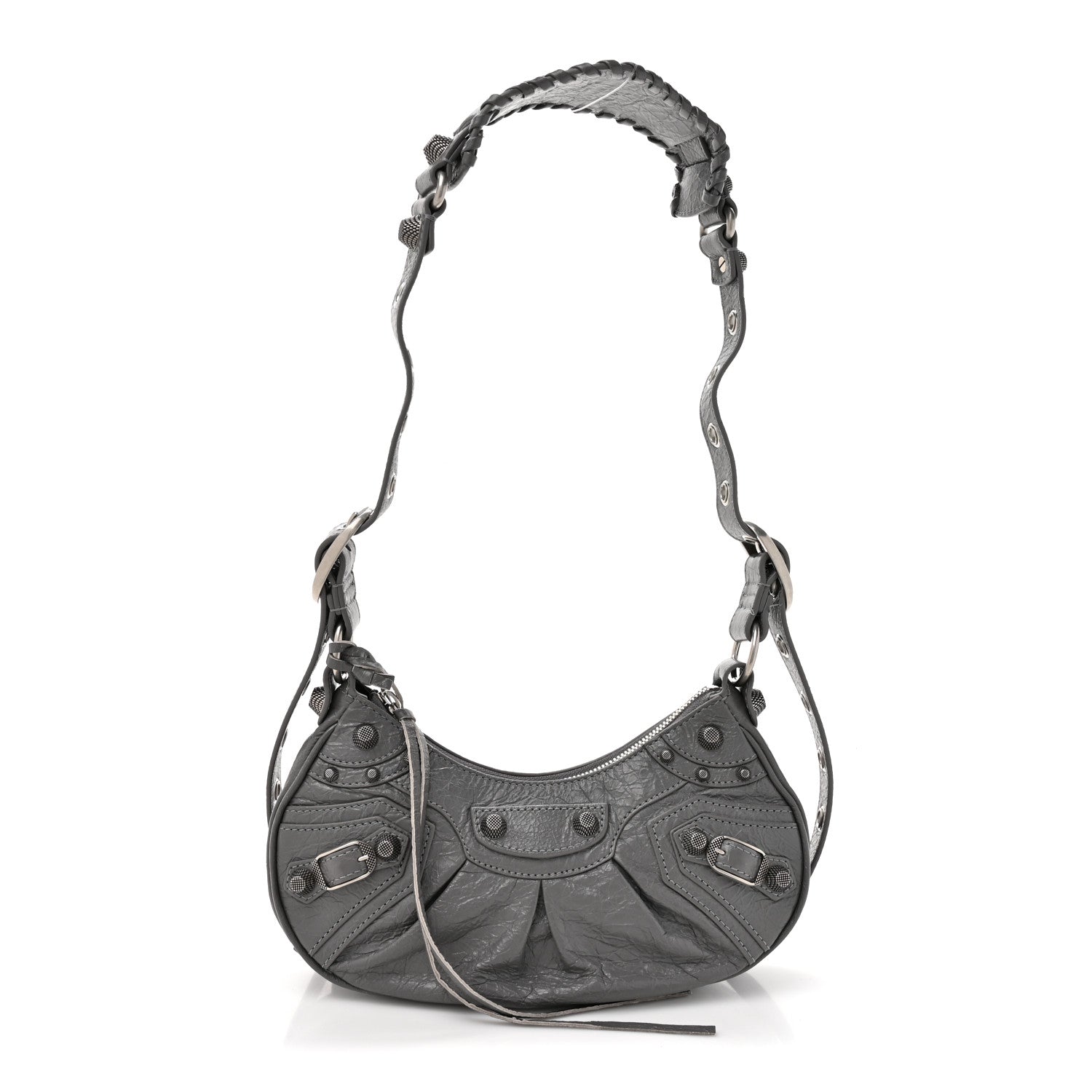 Balenciaga Agneau Arena Le Cagole Shoulder Bag XS Dark Grey 1 of 13