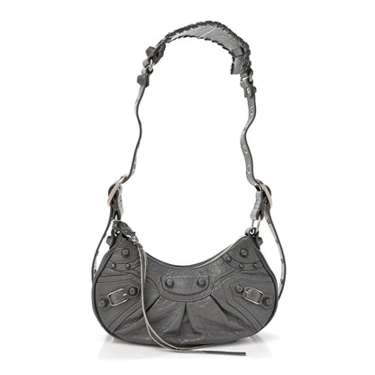 Balenciaga Agneau Arena Le Cagole Shoulder Bag XS Dark Grey 1 of 13