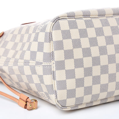 Louis Vuitton Damier Azur Neo Neverfull MM Rose Ballerine 10 of 13
