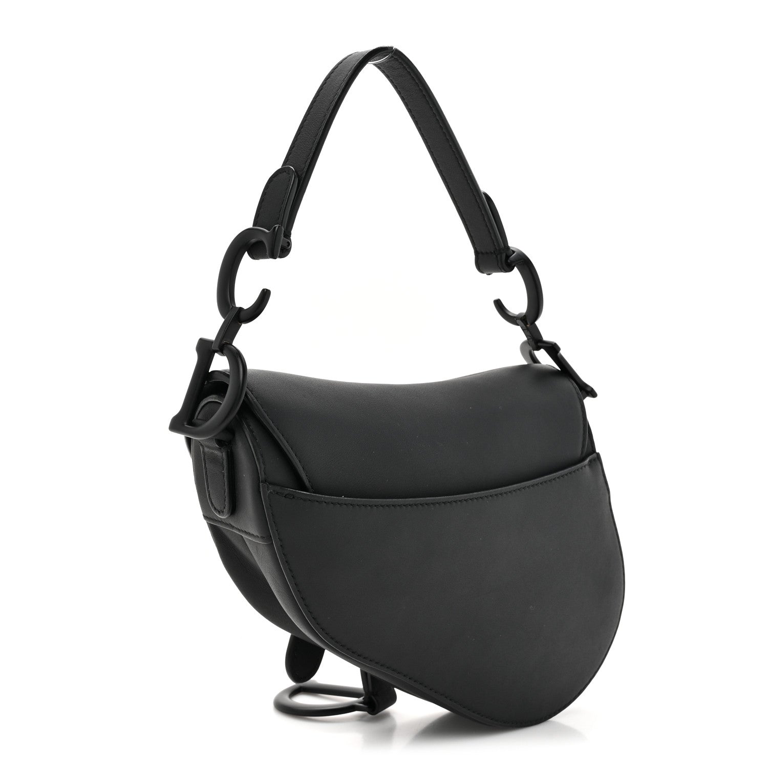 Christian Dior Ultra Matte Calfskin Mini Saddle Bag Black 3 of 10