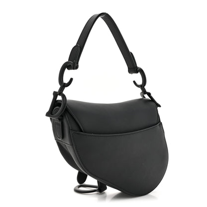 Christian Dior Ultra Matte Calfskin Mini Saddle Bag Black 3 of 10