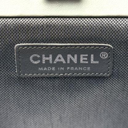 Chanel Lambskin Vertical Quilted Mademoiselle Clutch Light Green 6 of 12