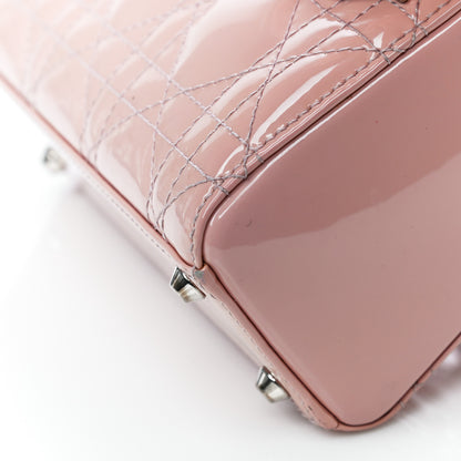 Christian Dior Patent Cannage Mini Lady Dior Light Pink 8 of 22