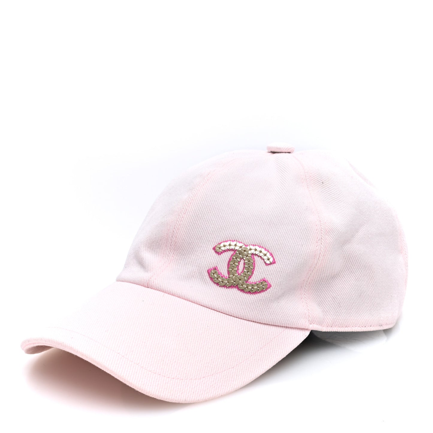 Cotton Sequin CC Cap Hat Light Pink