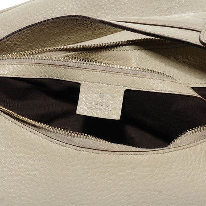 Gucci Leather Bamboo Ring Hobo Ivory 8 of 10
