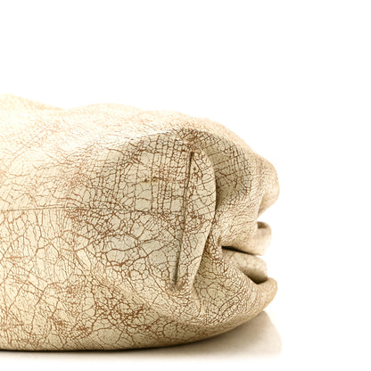 Bottega Veneta Crackled Calfskin The Pouch Oversized Clutch Zabaione 10 of 10