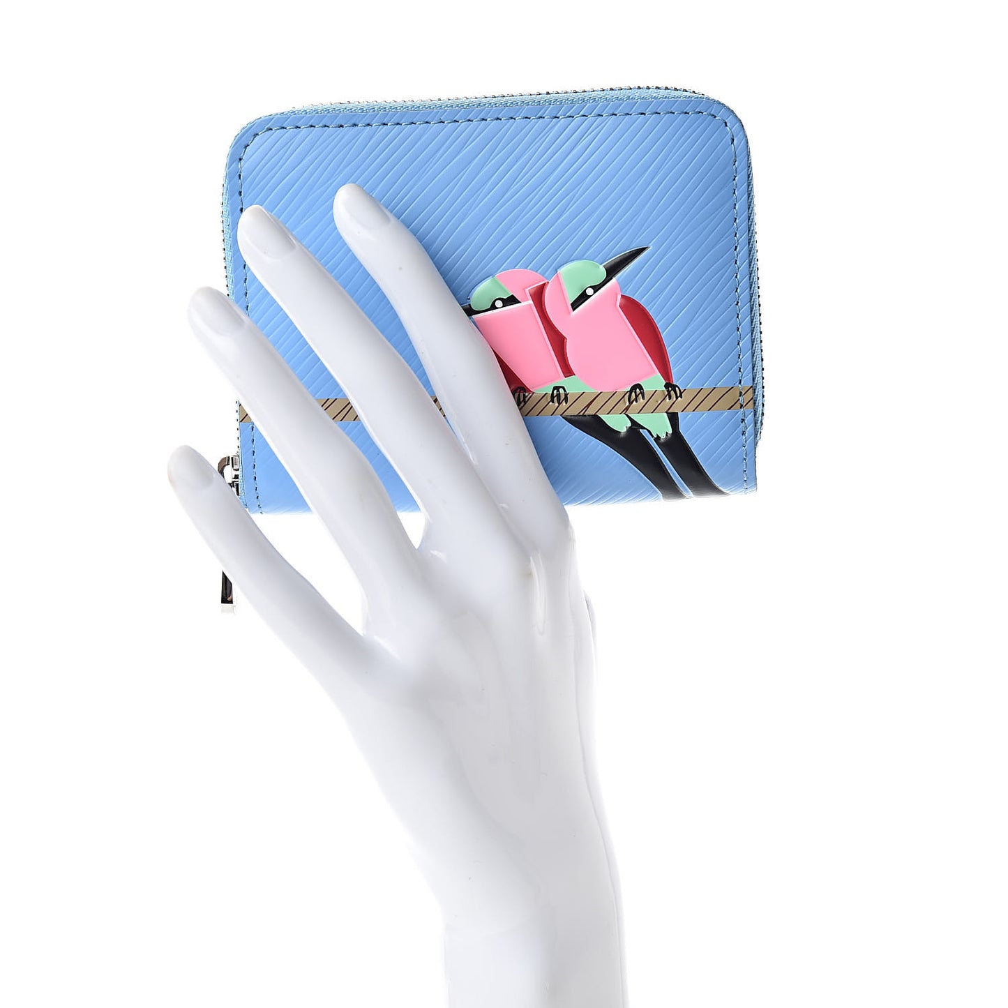 Epi Early Bird Zippy Coin Purse Bleuet