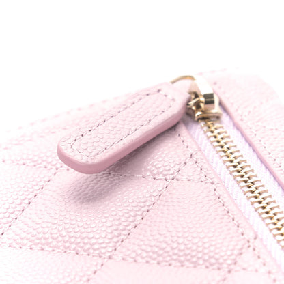 Chanel Caviar Quilted Compact Flap Wallet Light Pink 5 of 5