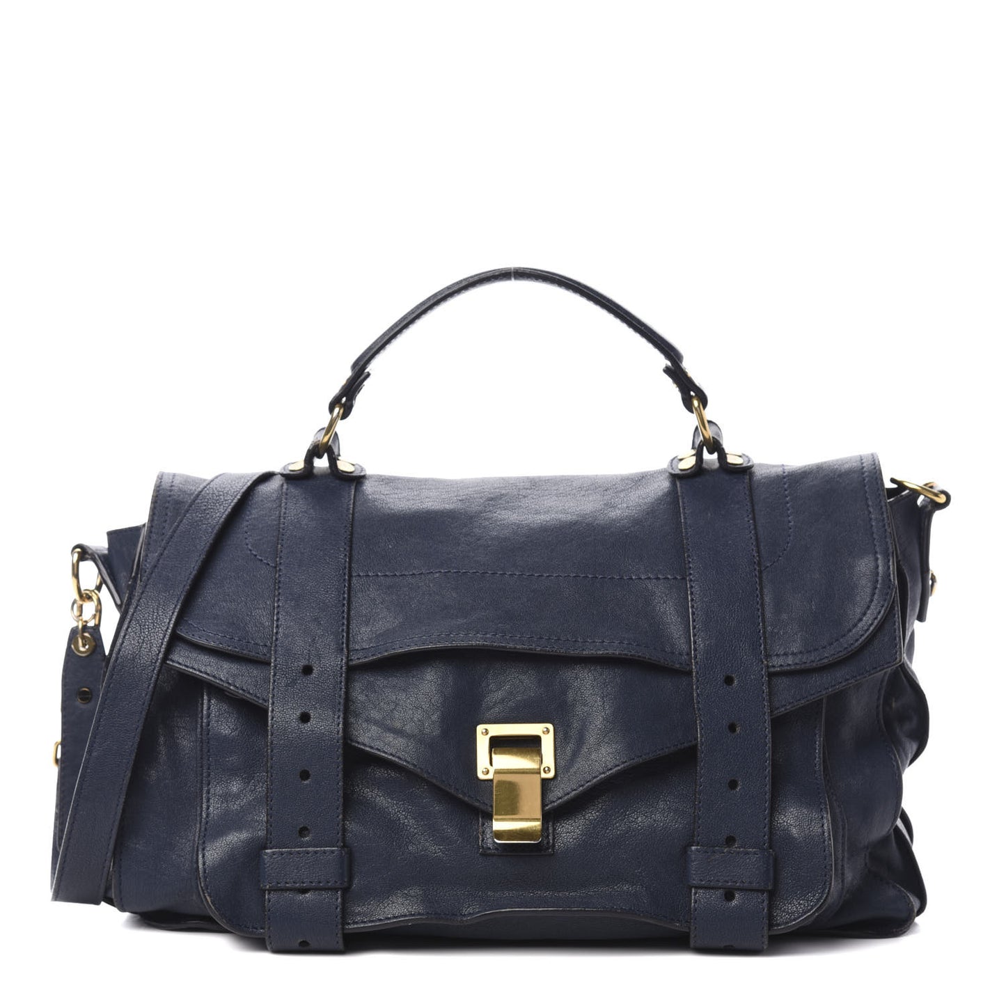 Lambskin Medium PS1 Satchel Midnight