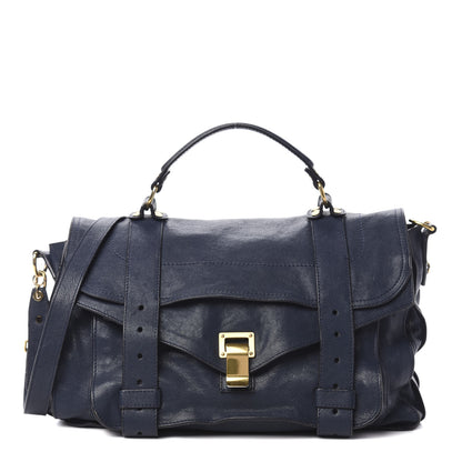 Proenza Schouler Lambskin Medium PS1 Satchel Midnight 1 of 11