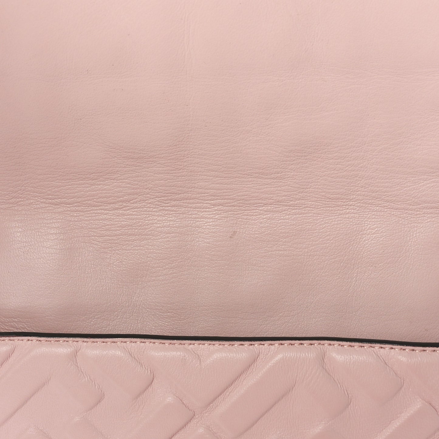 Nappa FF 1974 Embossed Baguette Rosa Quarzo