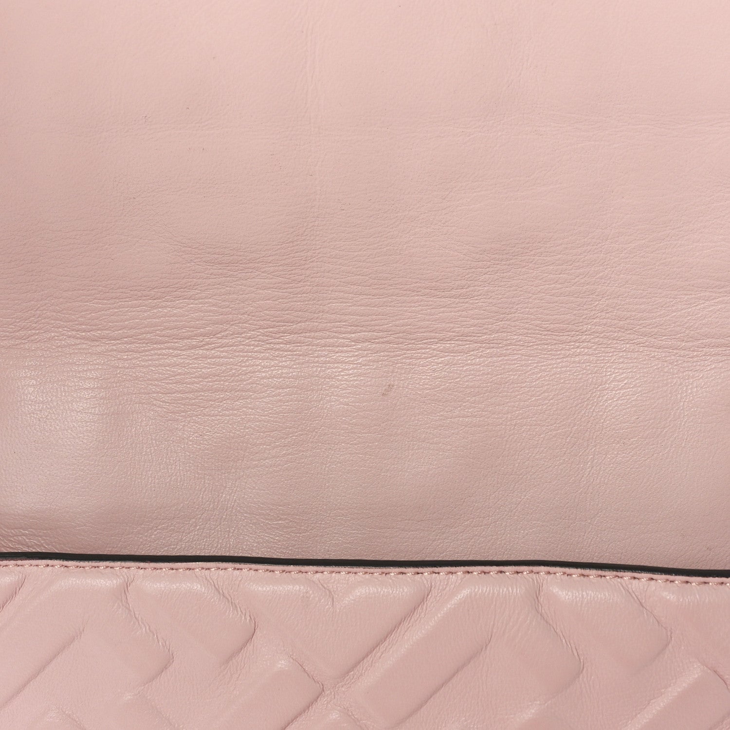 Fendi Nappa FF 1974 Embossed Baguette Rosa Quarzo 12 of 13