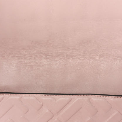 Fendi Nappa FF 1974 Embossed Baguette Rosa Quarzo 12 of 13