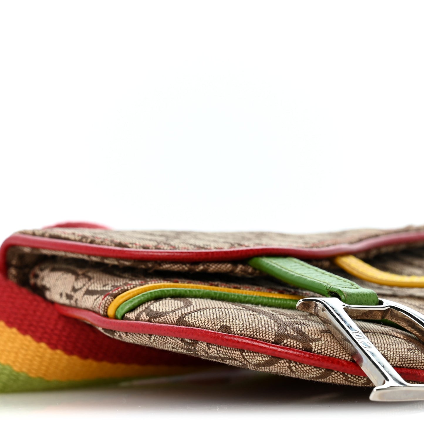 Monogram Rasta Saddle Belt Bag Beige