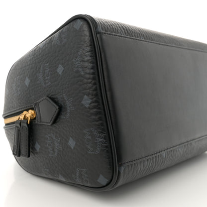 MCM Visetos Medium Ella Boston Bag Black 9 of 10