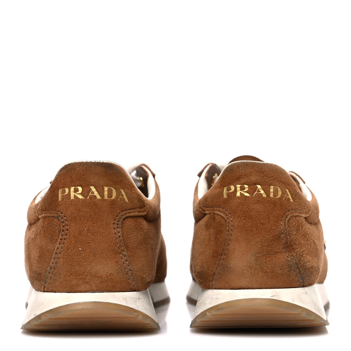 Suede Logo Womens Low Top Sneakers 36.5 Cocoa Brown