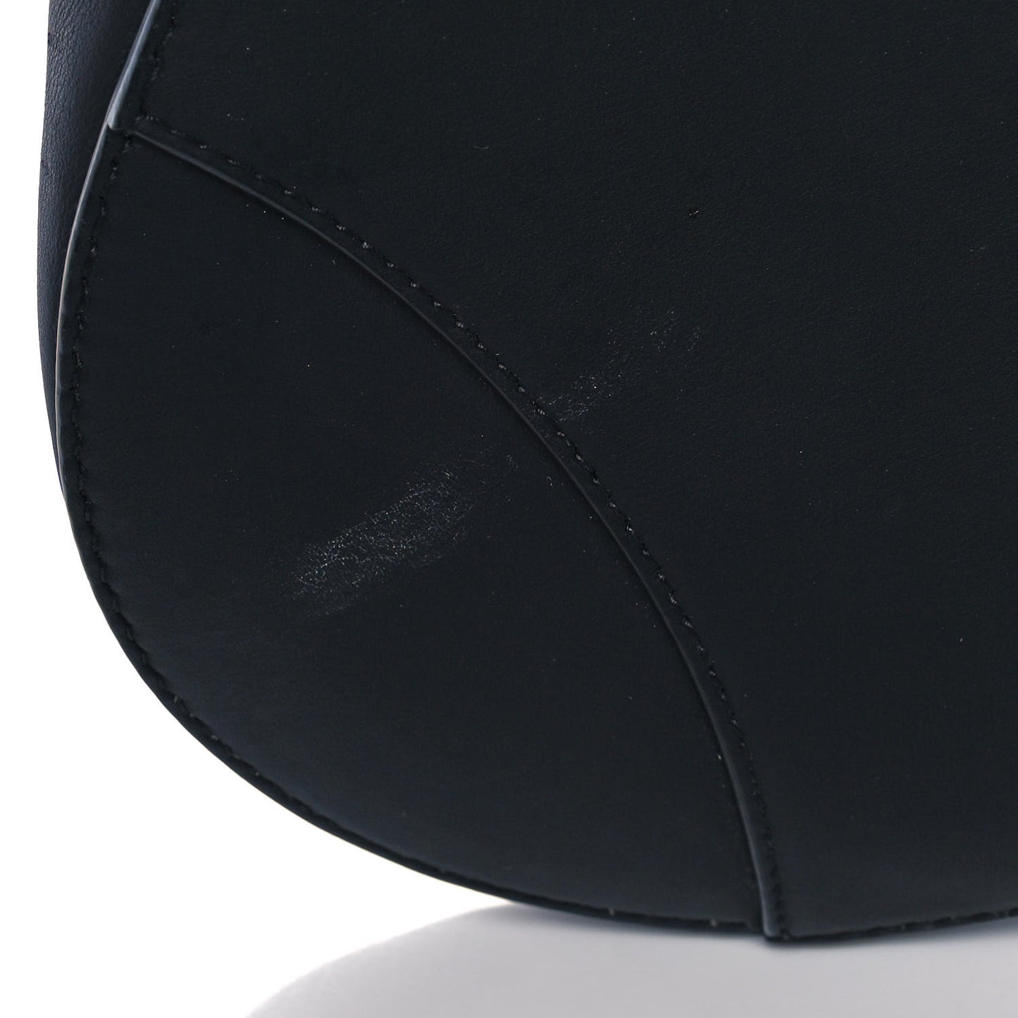 Ultra Matte Calfskin Saddle Bag Black
