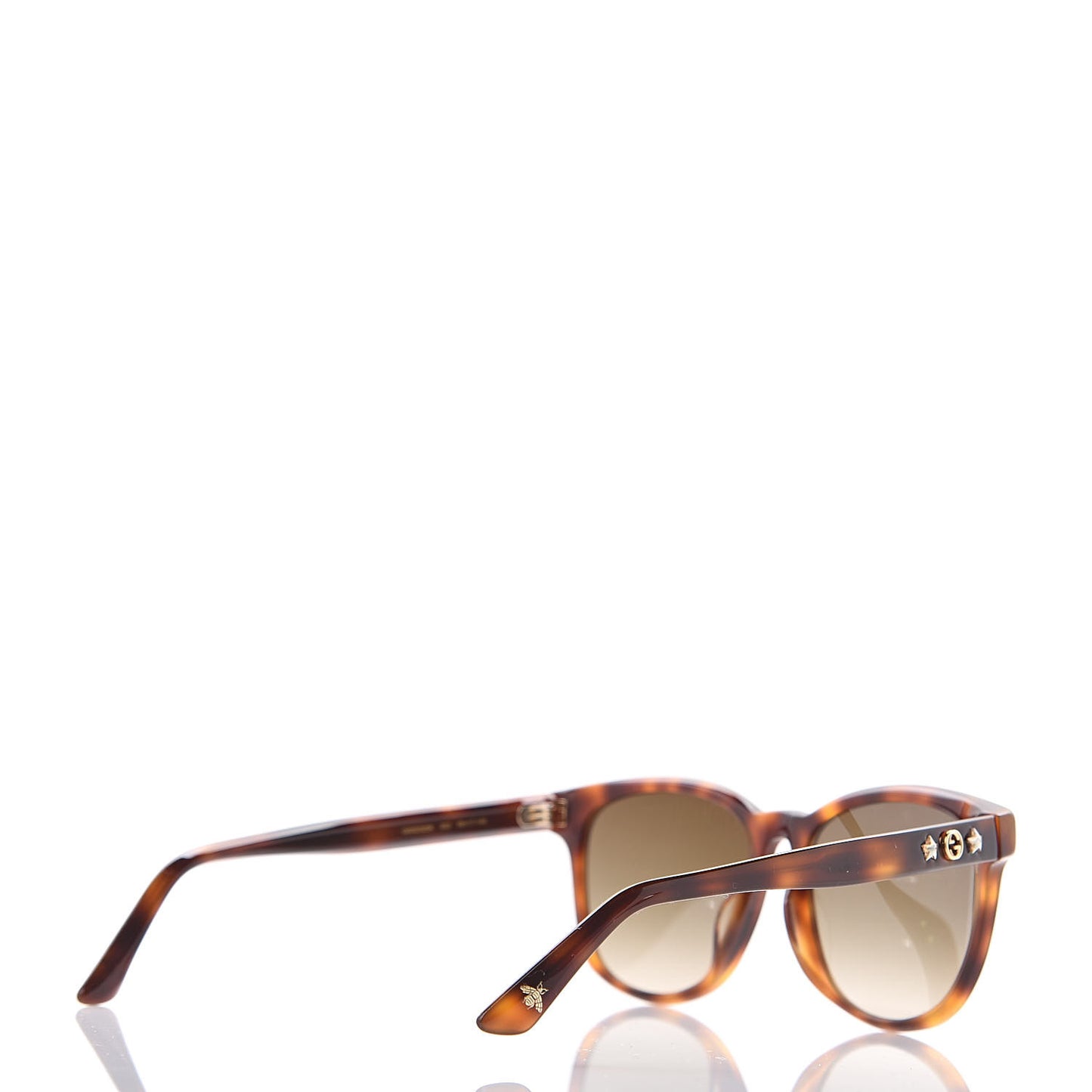 Round Frame Star Sunglasses GG0232SK Tortoiseshell